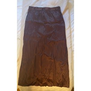 Brown Zara skirt with slit